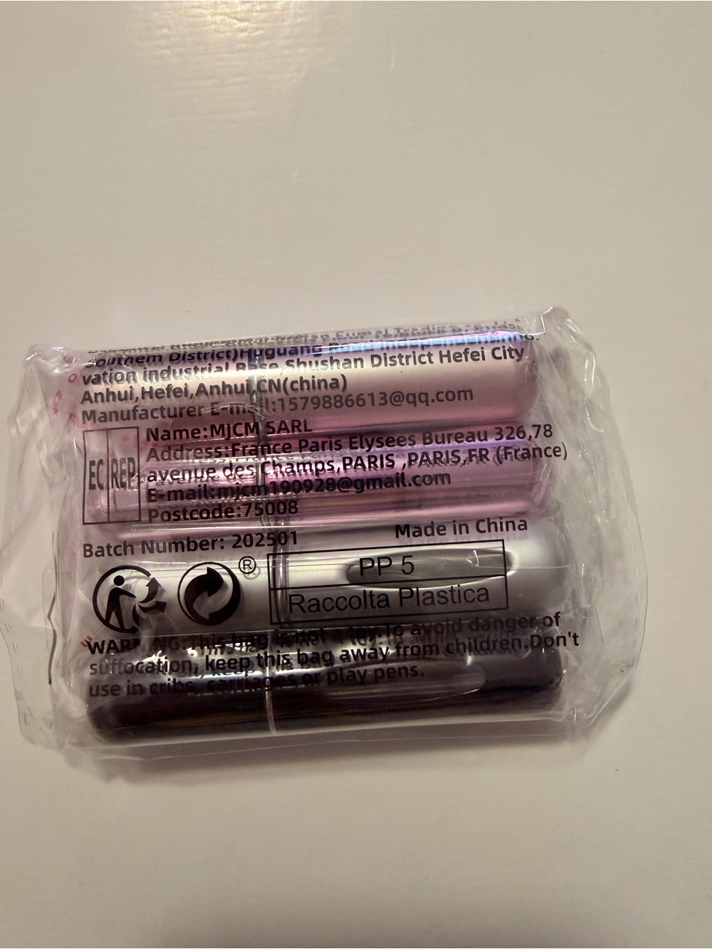 Metallic Pink, Silver & Black Perfume-Style Travel Cases - Set of 4